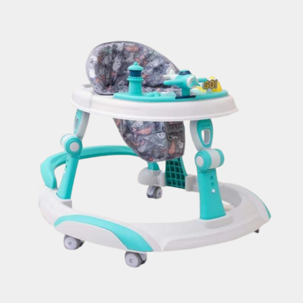 NEW DESIGN MULTIFUNCTIONAL FIBER BABY WALKER WITH HIEGHT ADJUSTABLE