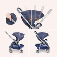 Thumbnail for FOLDABLE BABY STROLLER WITH POP OUT SUN VISOR FOR TRAVEL