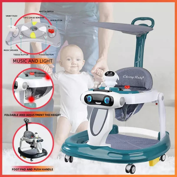 New Style 2 in 1 Baby Walker & Activity Robert Style