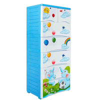 Thumbnail for KIDS & BABIES STORAGE HOME BOX - 6 DRAWERS - ELEPHANT - BLUE