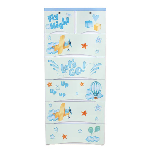 KIDS & BABIES STORAGE HOME BOX - 6 DRAWERS - FLY