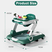 Thumbnail for 4 in 1 Multi-function Anti-O Shaped Baby Walker with Music Light