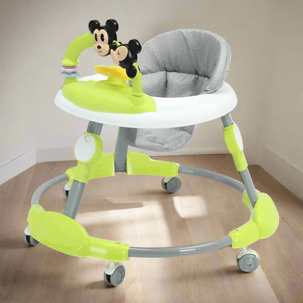 Fiber Mickey Round Baby Walker Foldable