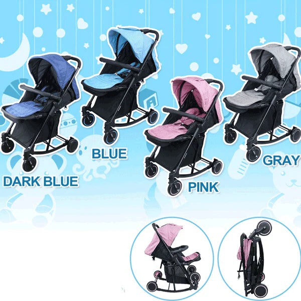 2 in 1 Baby Foldable Stroller & Rocker