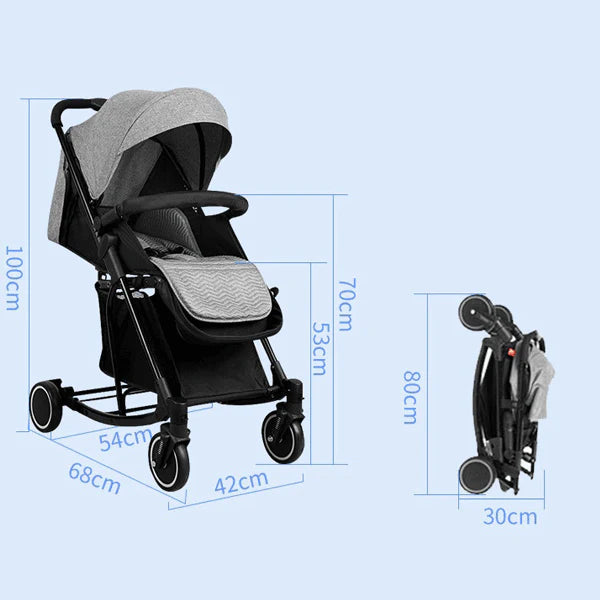 2 in 1 Baby Foldable Stroller & Rocker