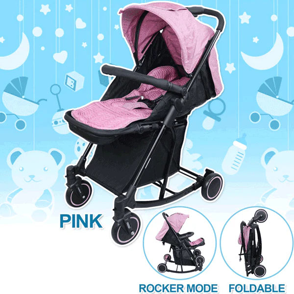 2 in 1 Baby Foldable Stroller & Rocker