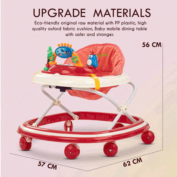 Foldable Baby Walker With Adjustable Height