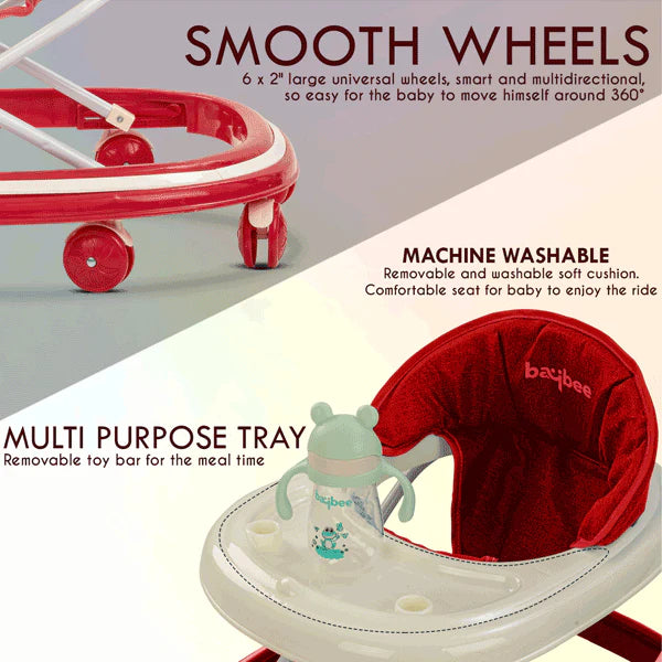 Foldable Baby Walker With Adjustable Height