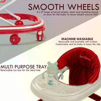 Thumbnail for Foldable Baby Walker With Adjustable Height