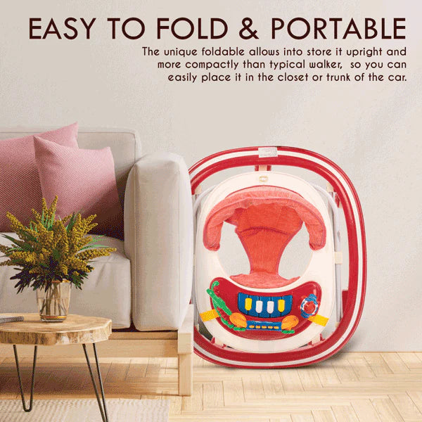 Foldable Baby Walker With Adjustable Height