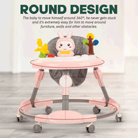 Thumbnail for ROUND STYLE BABY WALKER WITH HEIGHT ADJUSTABLE