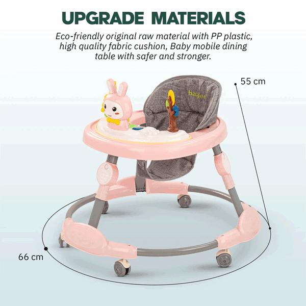 ROUND STYLE BABY WALKER WITH HEIGHT ADJUSTABLE