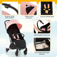 Thumbnail for BABY STROLLER WITH ADJUSTABLE CANOPY AND FOOTREST