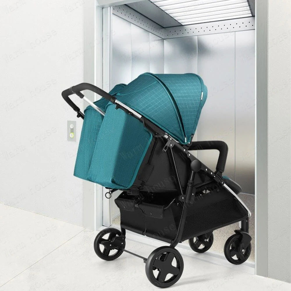 Big Size Twin Baby Foldable Stroller