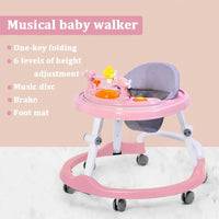 Thumbnail for Baby Walker Lightweight Folding Seat Adjustable With Musical Toys