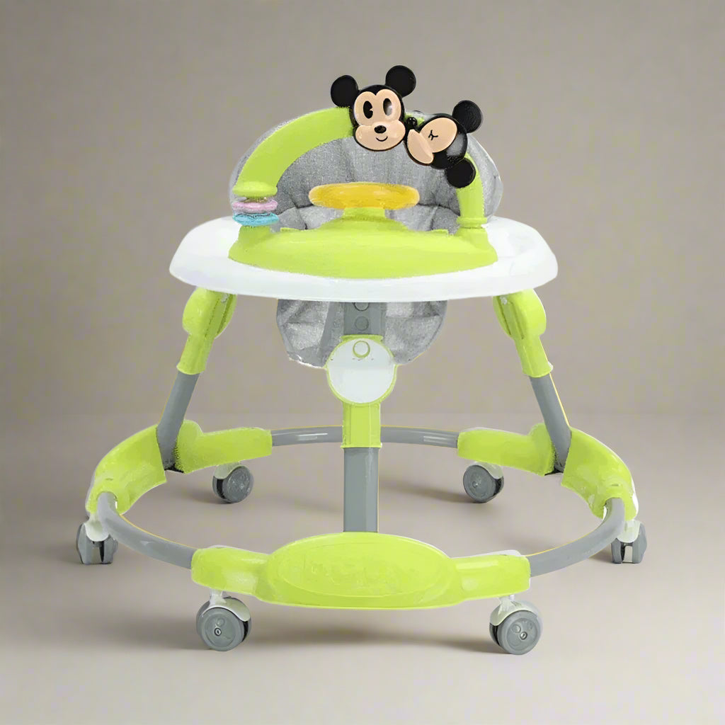 Fiber Mickey Round Baby Walker Foldable