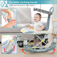 Thumbnail for 3 in 1 Multi-Functional Cute Baby Walker & Rocker