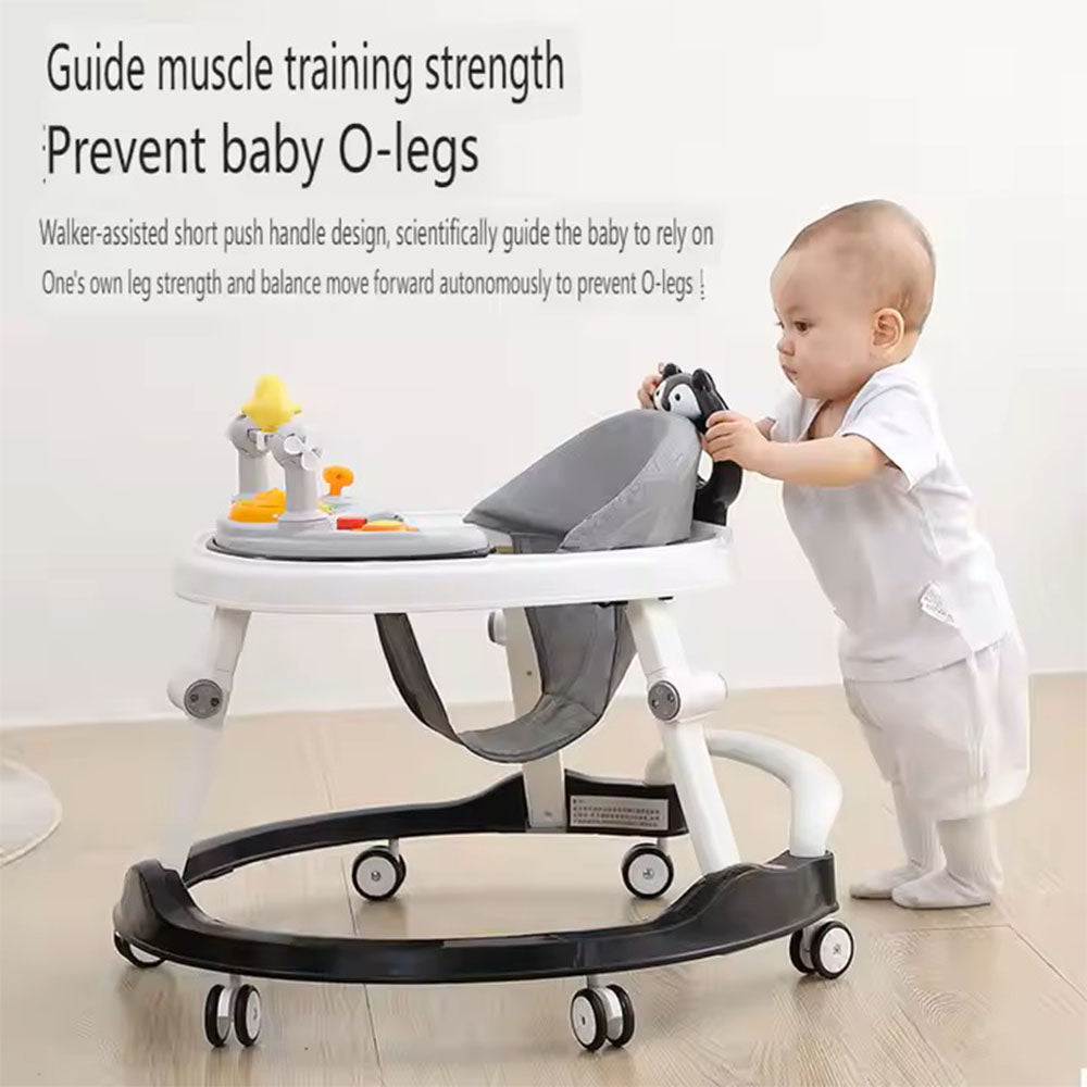 Baby Walker Lightweight Folding Seat Adjustable With Musical Toys