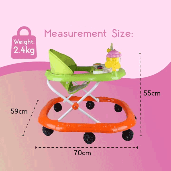 SOFT CUSION BABY WALKER FOLDABLE