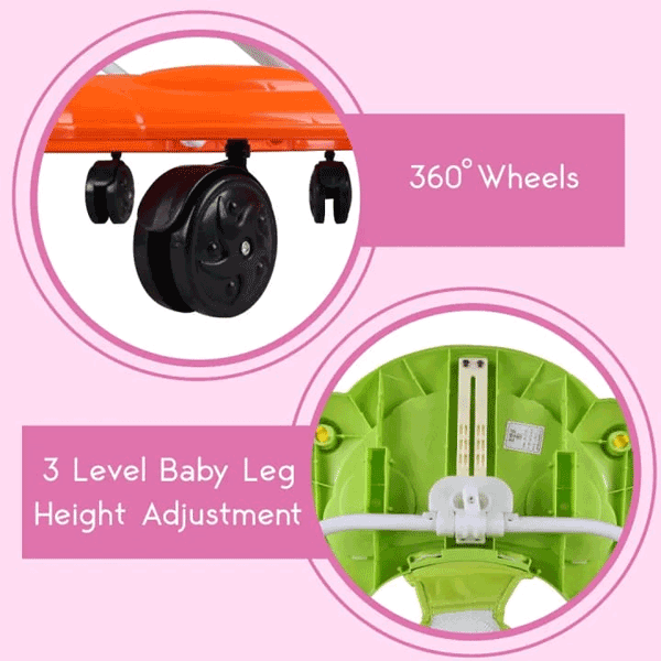 SOFT CUSION BABY WALKER FOLDABLE