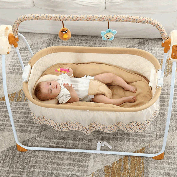 Baby Cradle Electric Swing & Bed With Remote