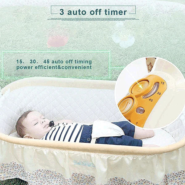 Baby Cradle Electric Swing & Bed With Remote