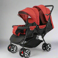 Thumbnail for Baby Twin Foldable Stroller With Seat Adjustable