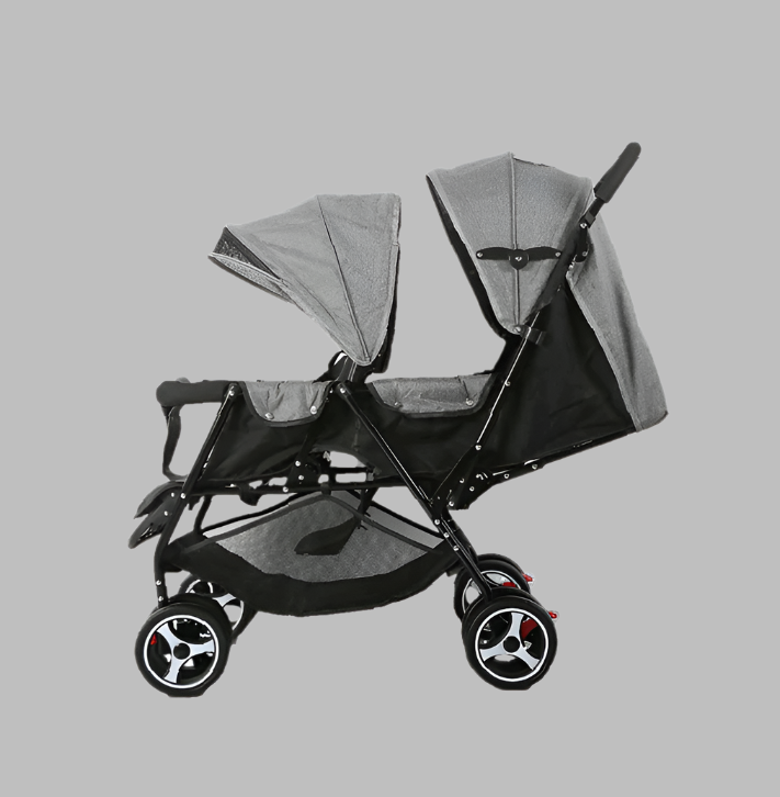 BABY TWIN FOLDABLE STROLLER WITH SEAT ADJUSTABLE