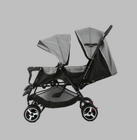 Thumbnail for BABY TWIN FOLDABLE STROLLER WITH SEAT ADJUSTABLE