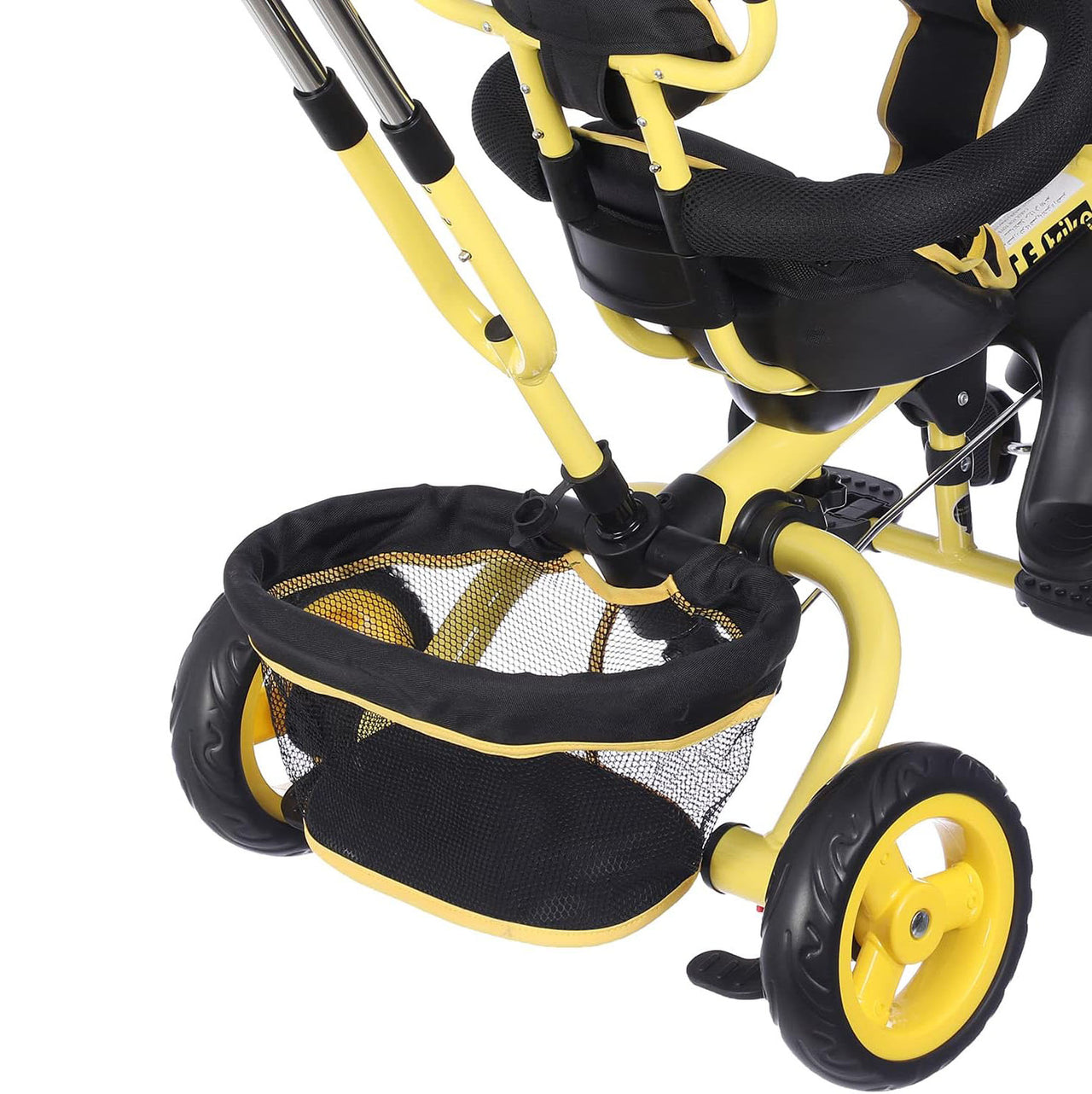 KIDS TRICYCLE WITH HEAD COVER AND PUSHING HANDLE