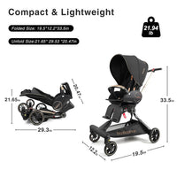 Thumbnail for Baobaohao Luxury Multi Function Light Weight Baby Stroller