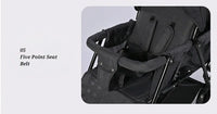 Thumbnail for Baby Twin Foldable Stroller With Seat Adjustable