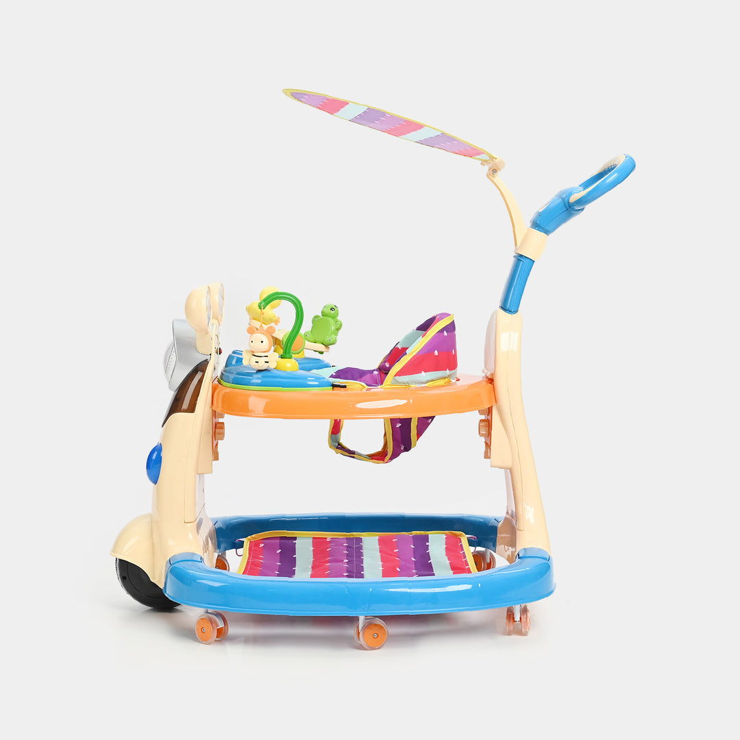 Cute Duck Round Baby Walker