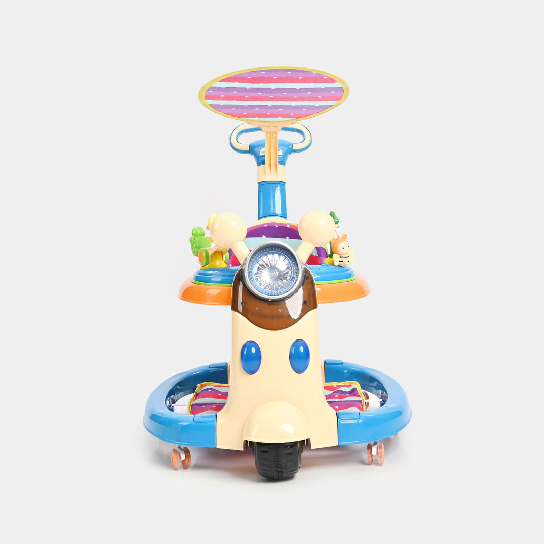 Cute Duck Round Baby Walker