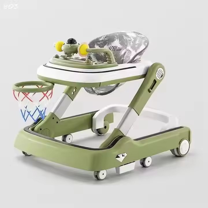 2 in 1 Baby Walker With Basketball Hoop