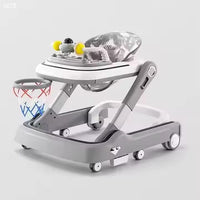 Thumbnail for 2 in 1 Baby Walker With Basketball Hoop