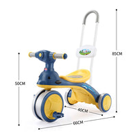 Thumbnail for IMPORTED DOLPHIN MUSICAL TRICYCLE WITH HANDLE