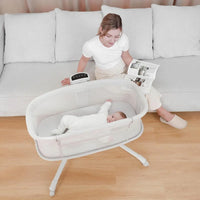 Thumbnail for 4 in 1 Mastela Dream Starlight Baby Crib Bassinet Swing Music – Light Grey