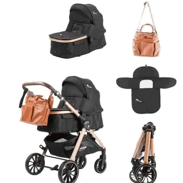 TEKNUM 2 IN 1 BABY STROLLER & CARRY BAG & COT