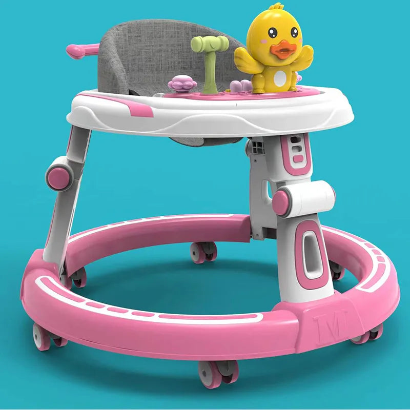 Cute Duck Round Baby Walker