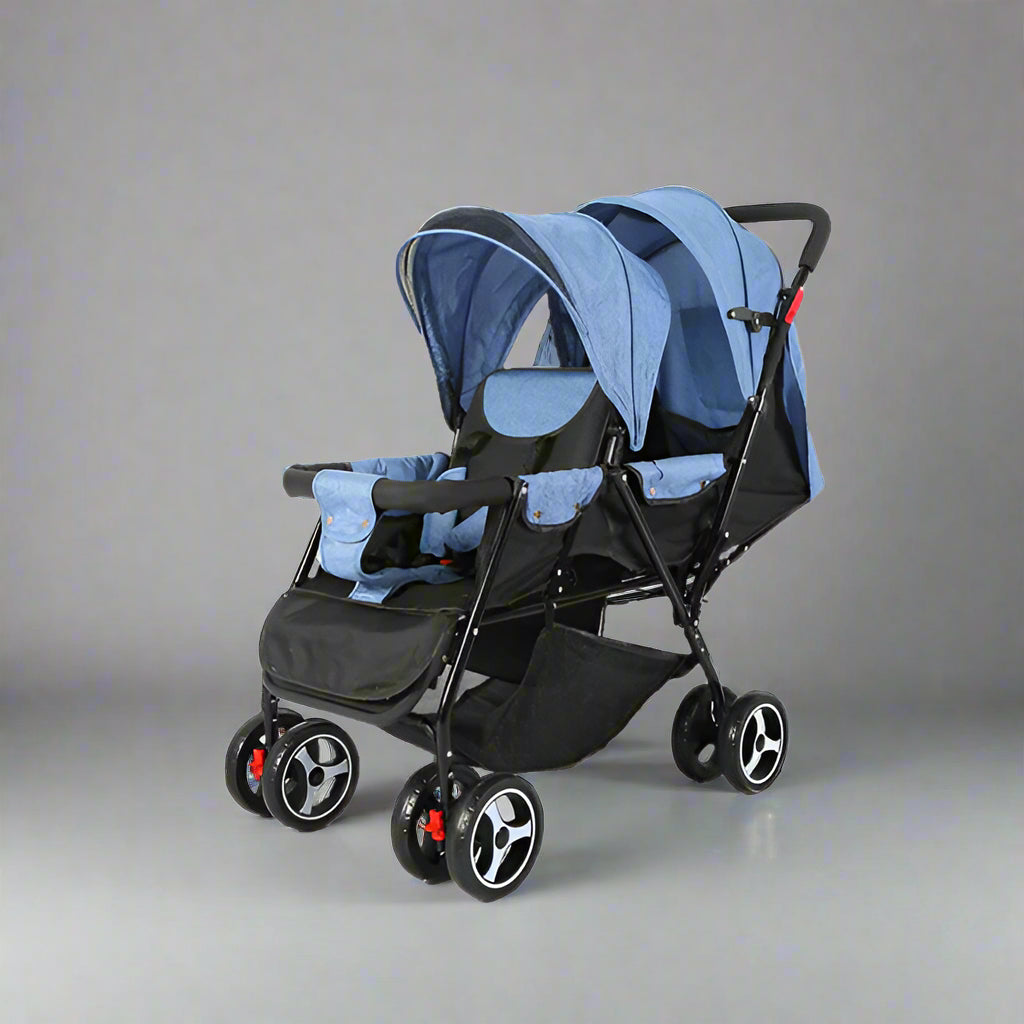 Baby Twin Foldable Stroller With Seat Adjustable