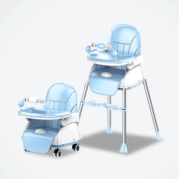 2 in 1 Baby High Chair & Booster Seat With Adjustable Height