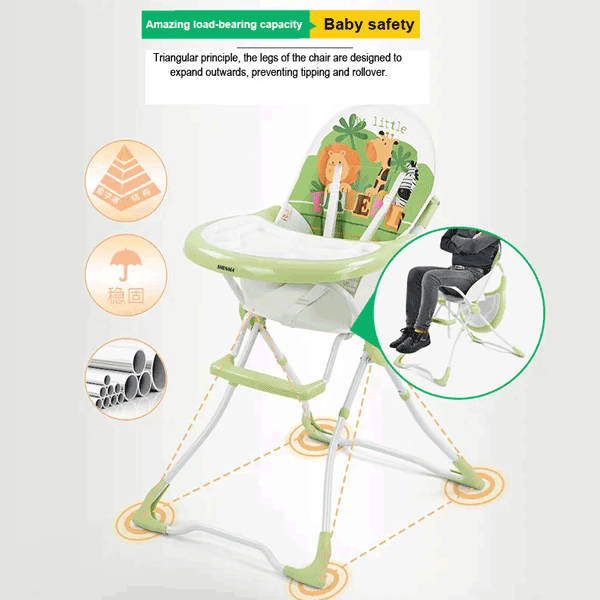 Shenma Baby High Chair With Removablr Tray