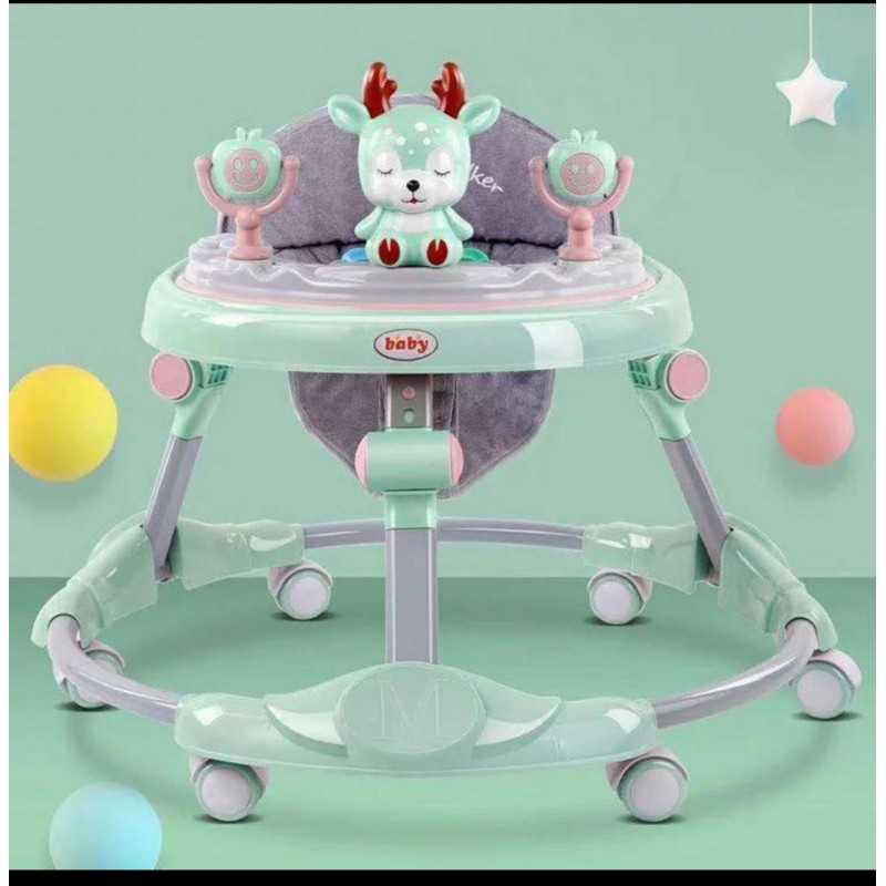 Multi-functional Cute Deer Baby Walker