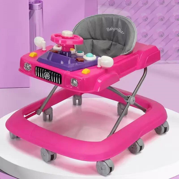 CAR STYLE BABY WALKER IN FIBER MATERIAL