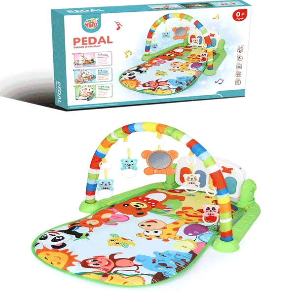 BABY MUSICAL PLAY GYM WITH RATTLES AND PIANO