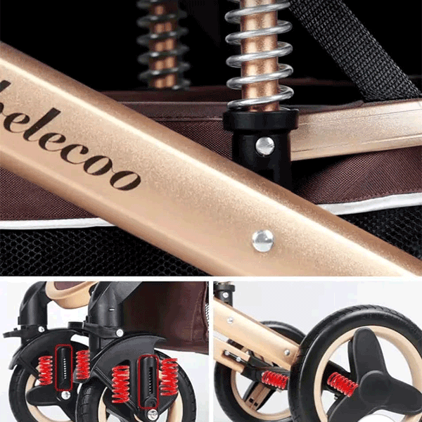 BELECOO 3 IN 1 BABY STROLLER FOLDABLE