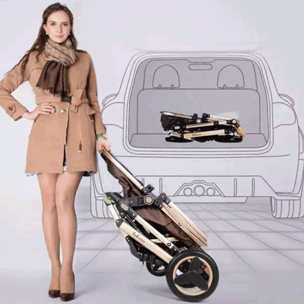 BELECOO 3 IN 1 BABY STROLLER FOLDABLE