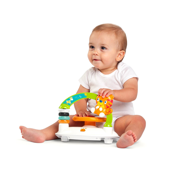 BRIGHT STARTS SAFARI ZIG-A-ZAG BABY WALKER