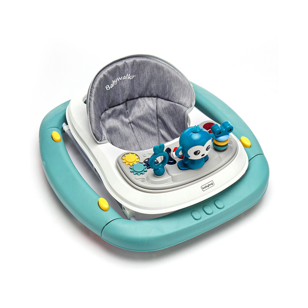 2 IN 1 FIBER BABY WALKER WITH SWING